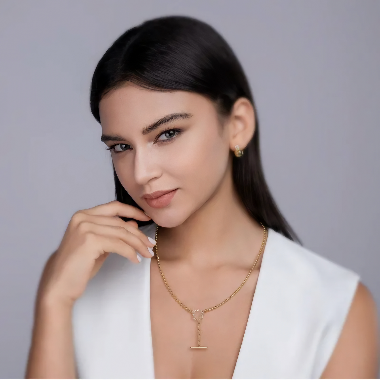 Y Moissanite Necklace