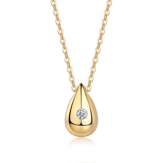 Teardrop-Shaped Necklace
