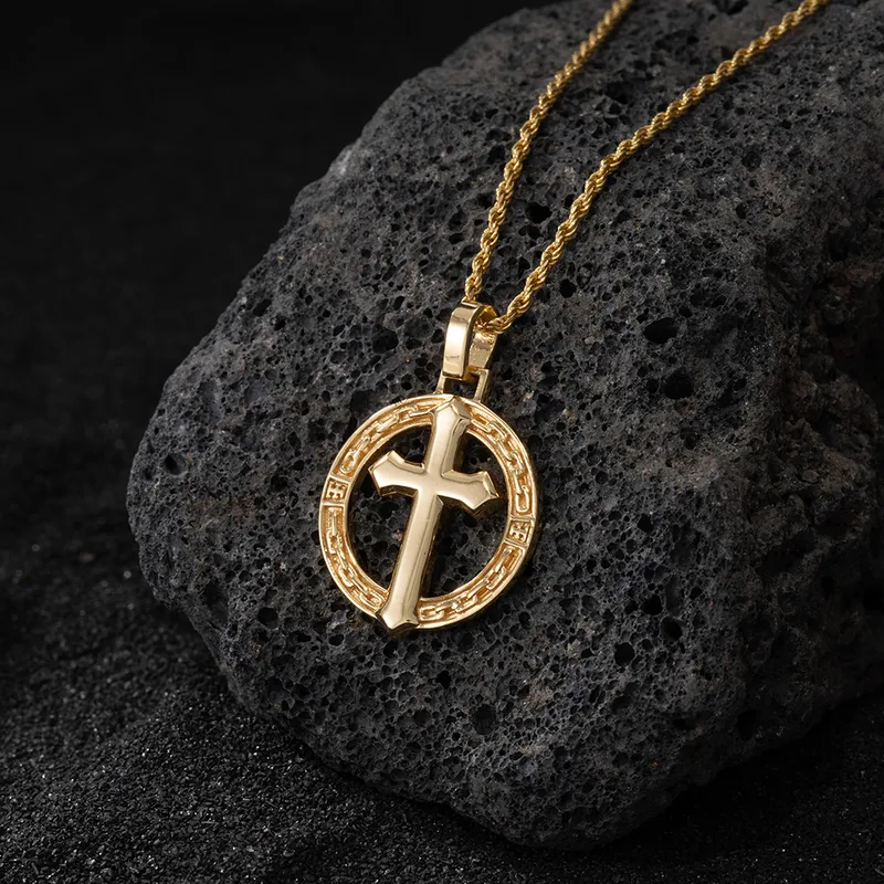 Men's Sterling Silver Crucifix Chain