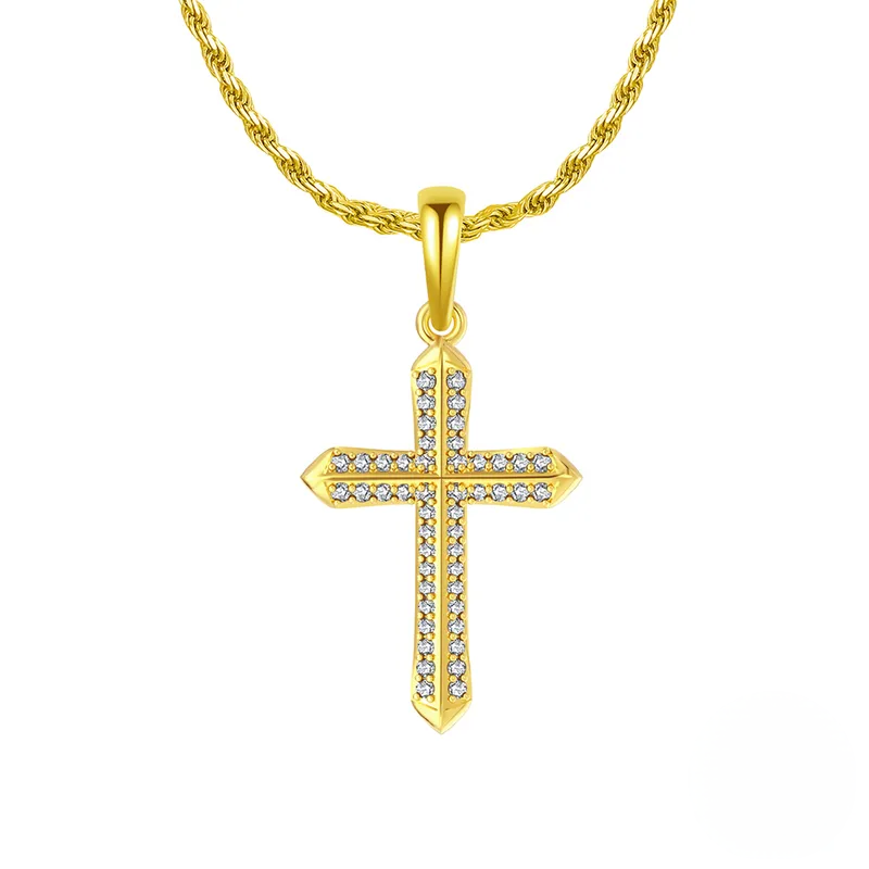 Men's Sterling Silver Crucifix Chain