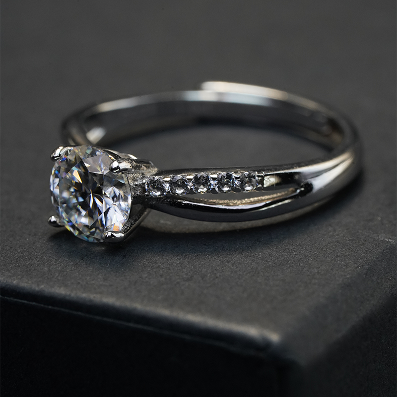 Double Bow Engagement Ring