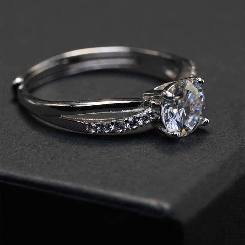 Double Bow Engagement Ring
