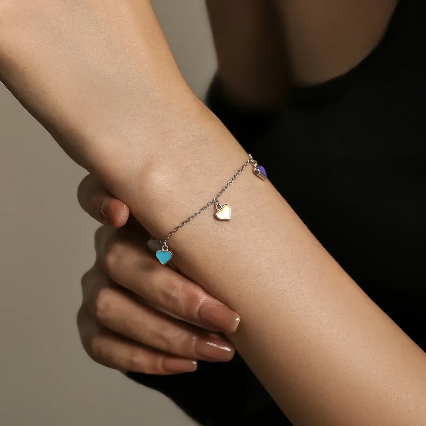 Rainbow Hearts Bracelets