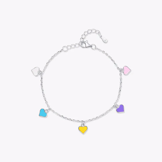 Rainbow Hearts Bracelets