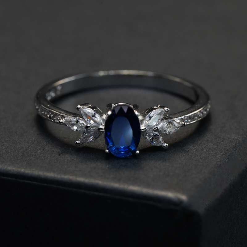 Blue Oval Ring