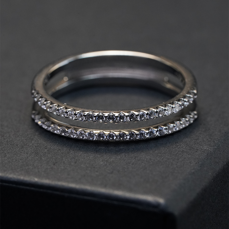 Interlocked Engagement Ring