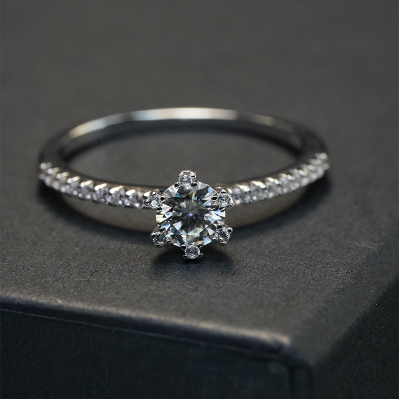 Interlocked Engagement Ring