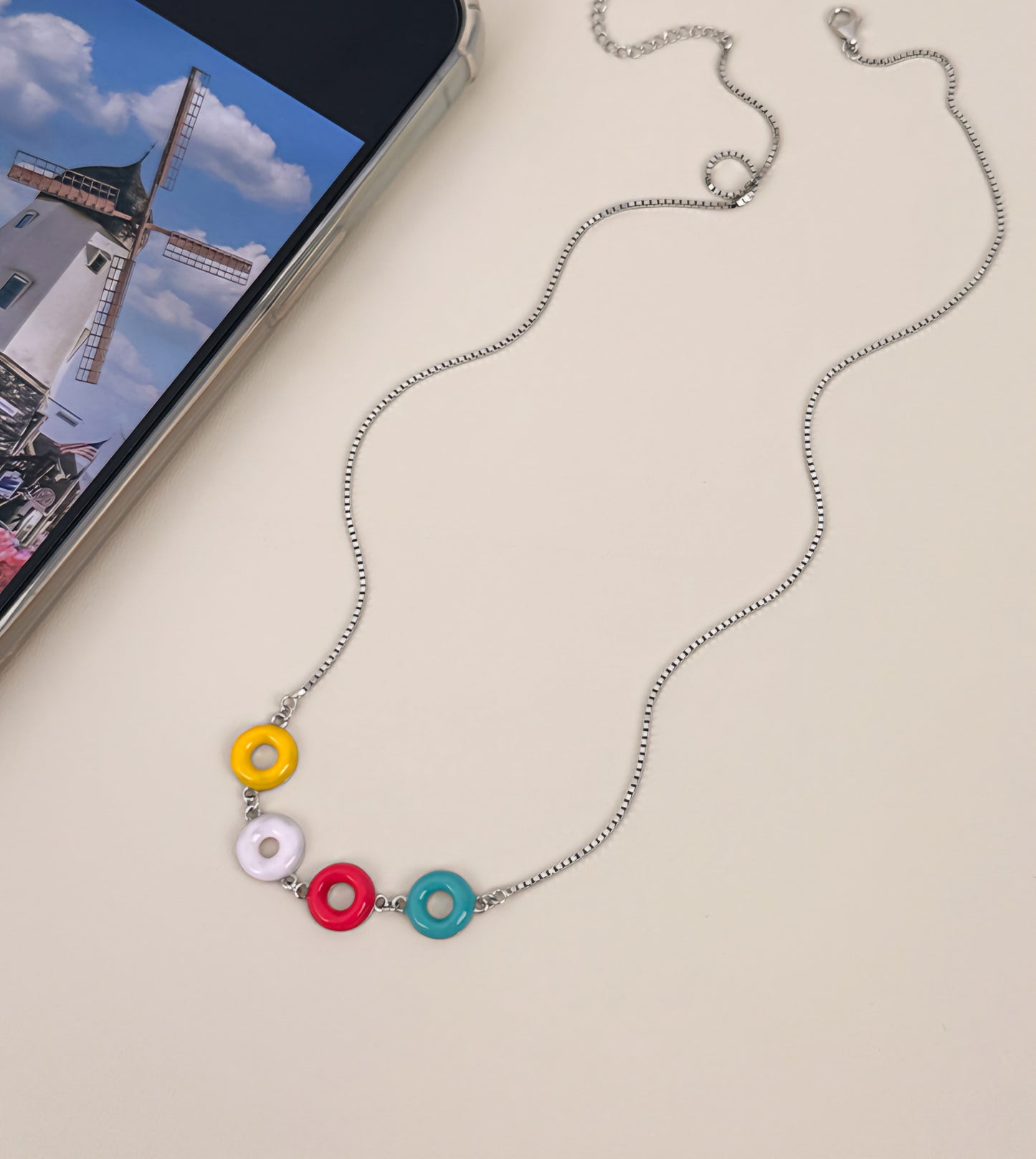 Colorful Donut Necklace