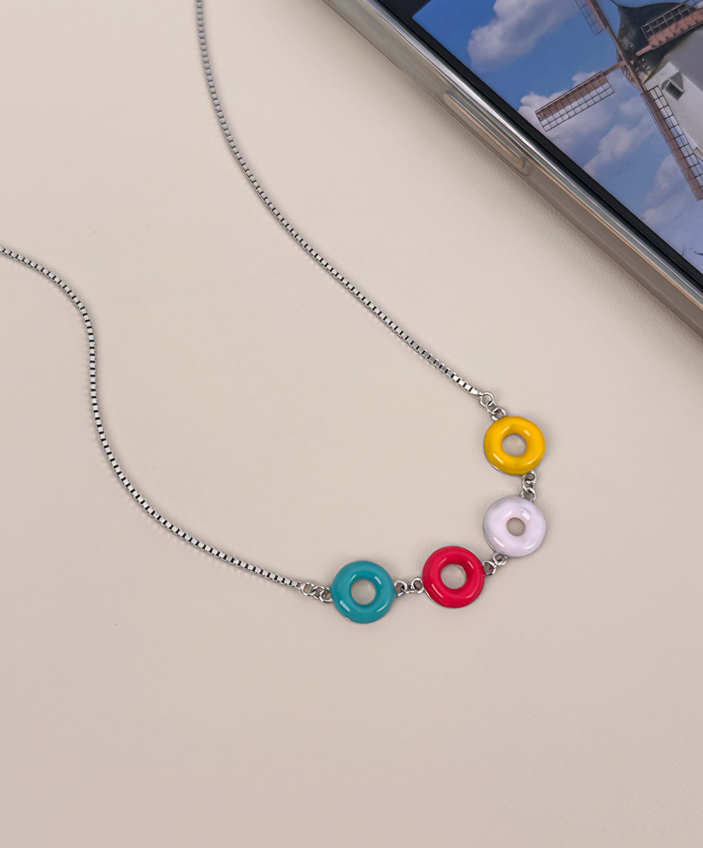 Colorful Donut Necklace