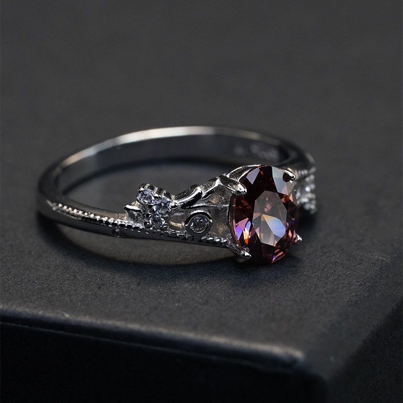 Solitaire Oval-Cut Ring