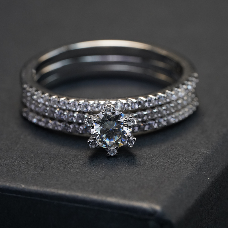 Interlocked Engagement Ring