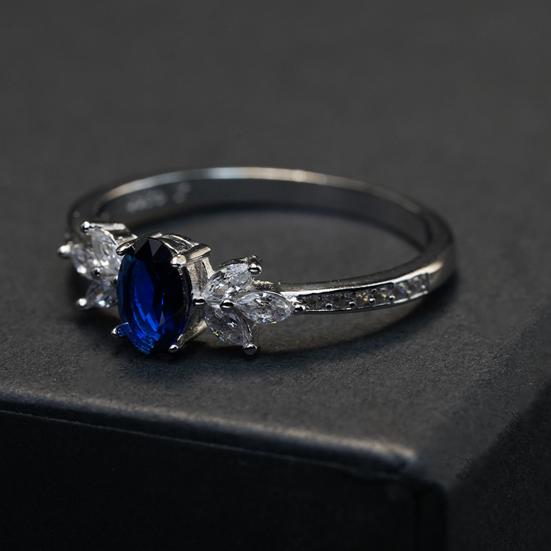 Blue Oval Ring